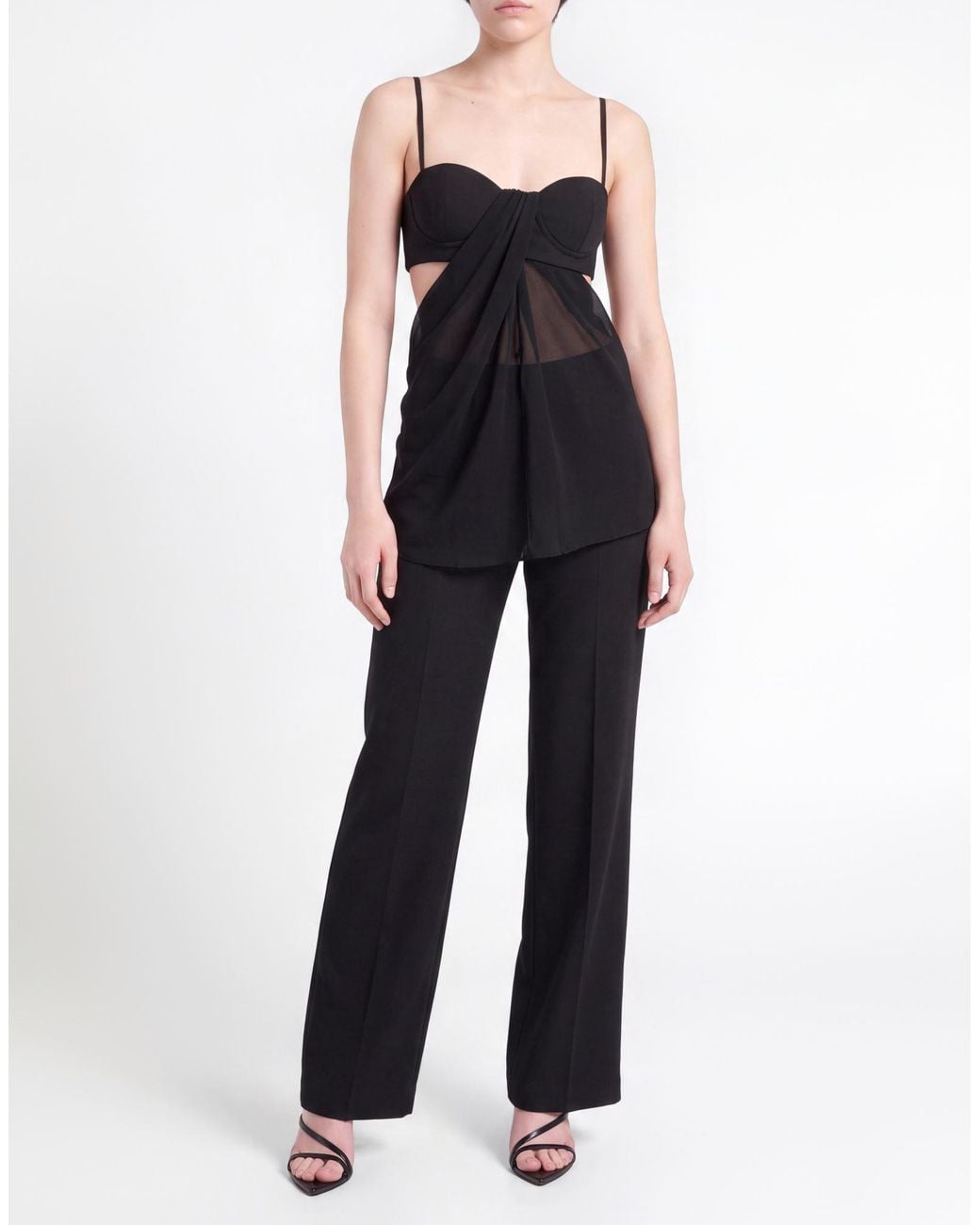 Patrizia Pepe Black Top Polyester