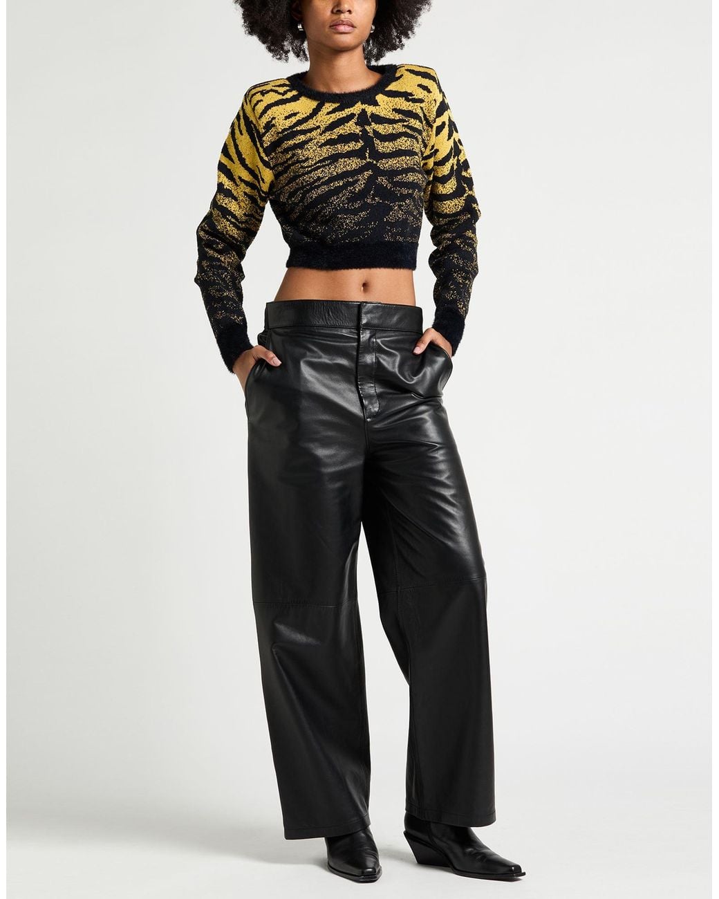 Gcds Black Sweater Polyester, Elastane