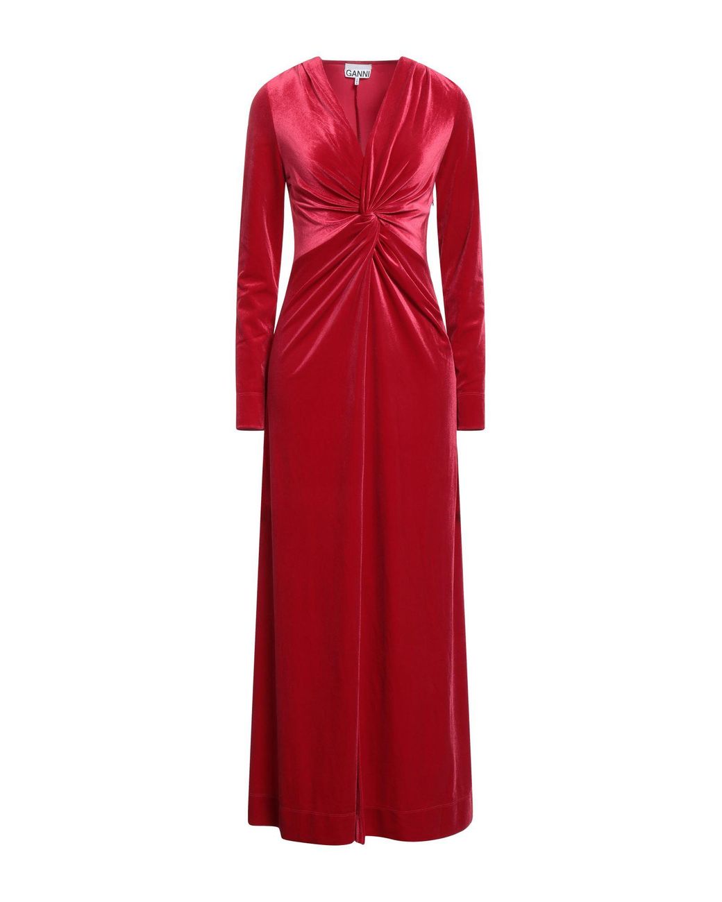 Ganni Red Maxi Dress
