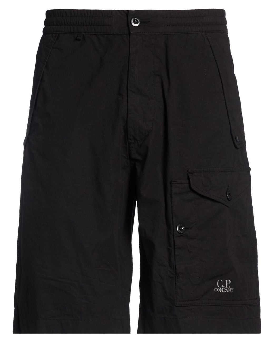C P Company Black Shorts & Bermuda Shorts Cotton for men