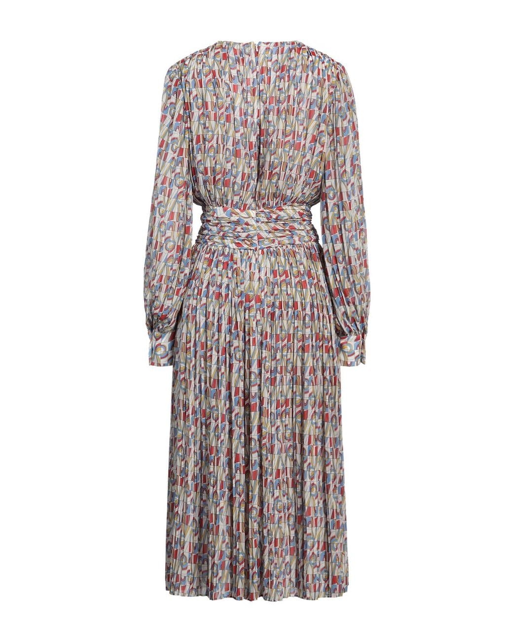 Rochas Red Midi Dress Polyester