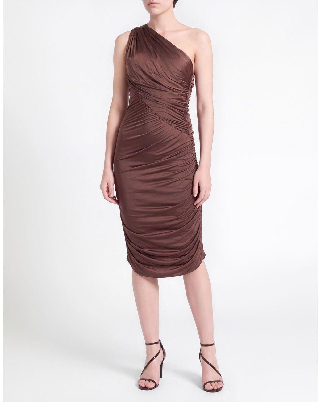 Rick Owens Brown Midi Dress