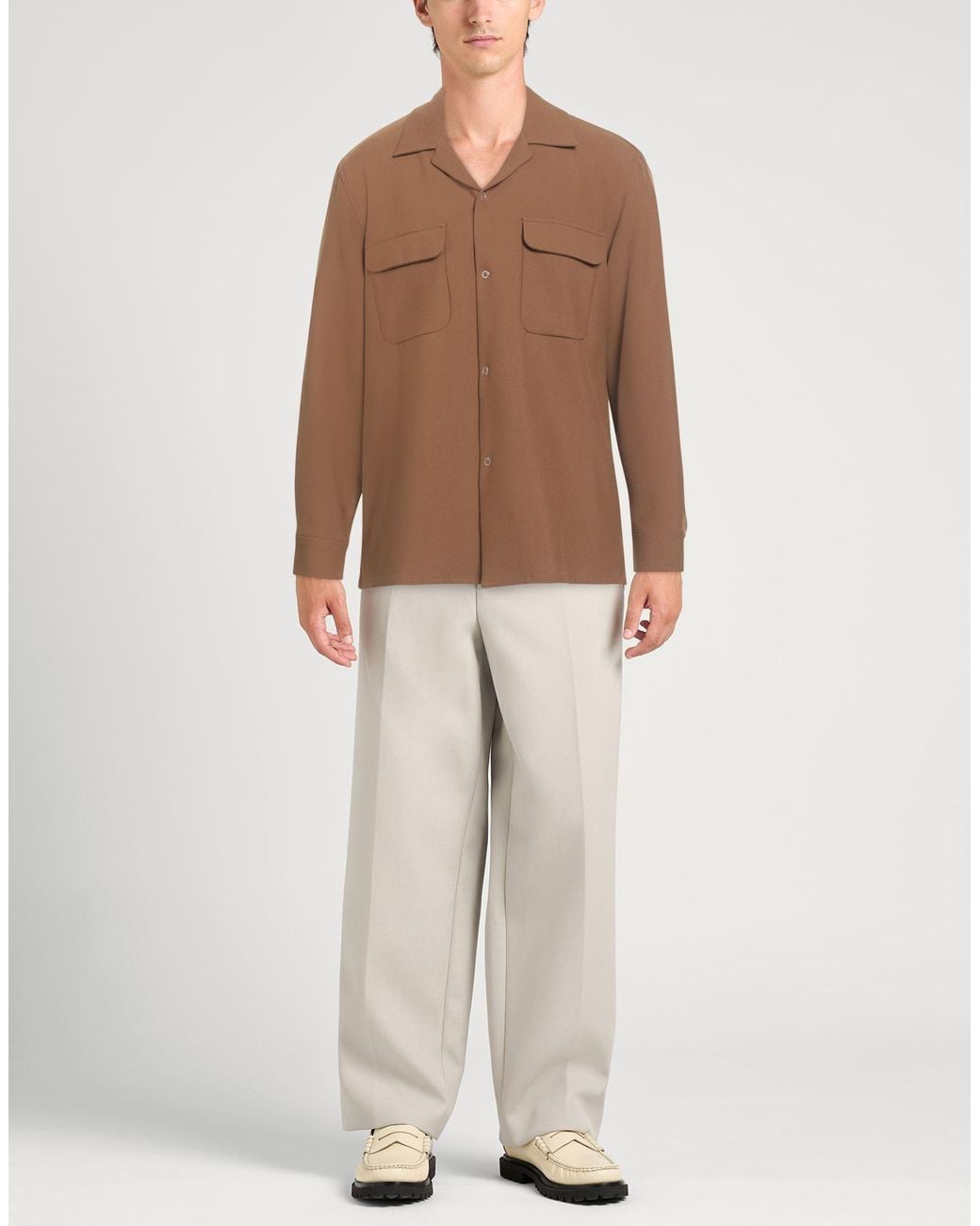 Camicia di Sandro in Brown da Uomo