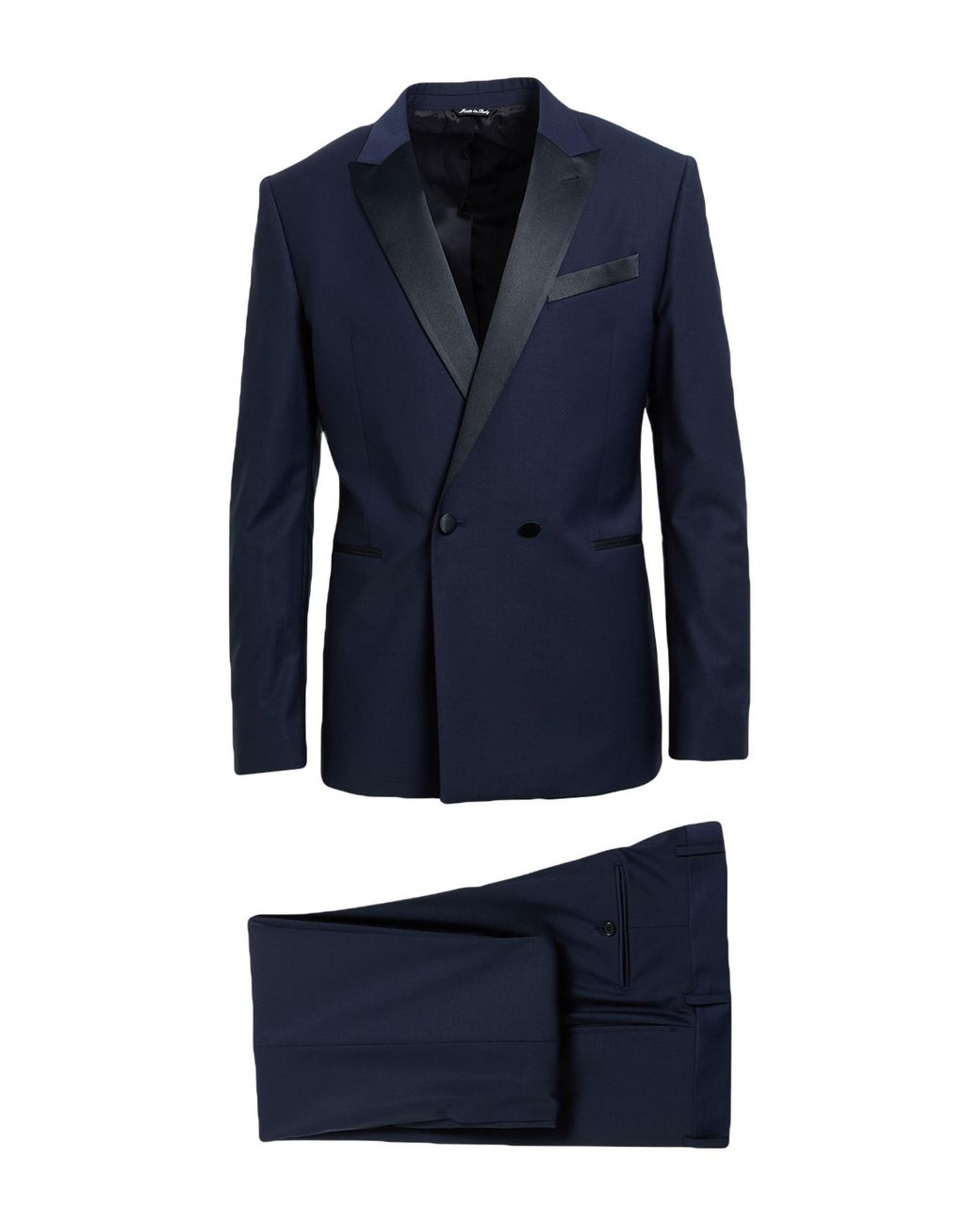 Reveres 1949 Blue Midnight Suit Polyester, Virgin Wool, Elastane for men
