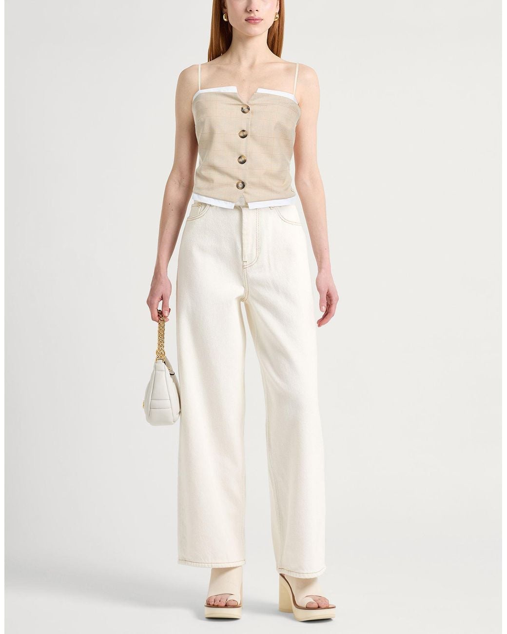 Rinascimento Natural Top Polyester, Viscose, Elastane