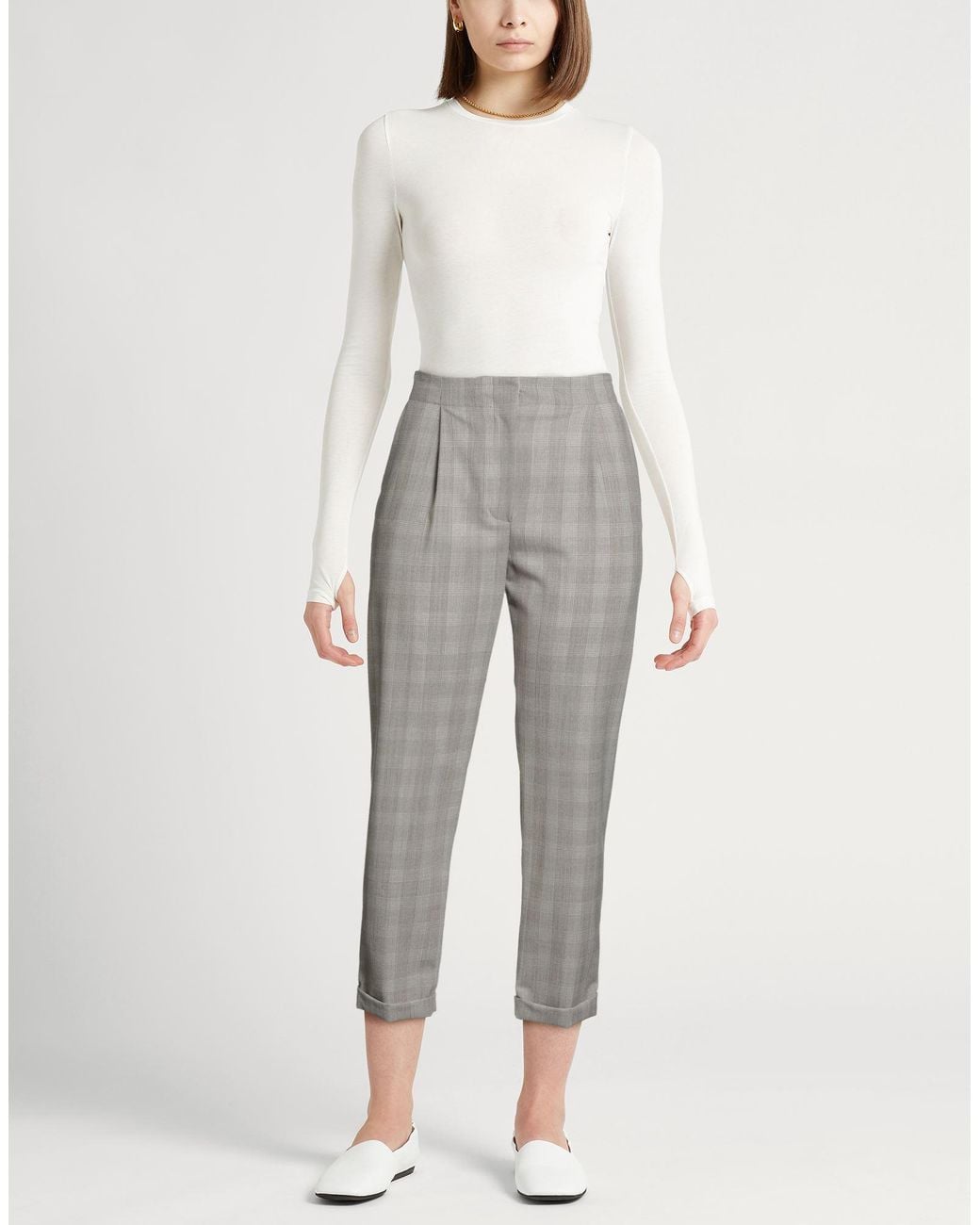 Antonelli Gray Pants Virgin Wool, Elastane