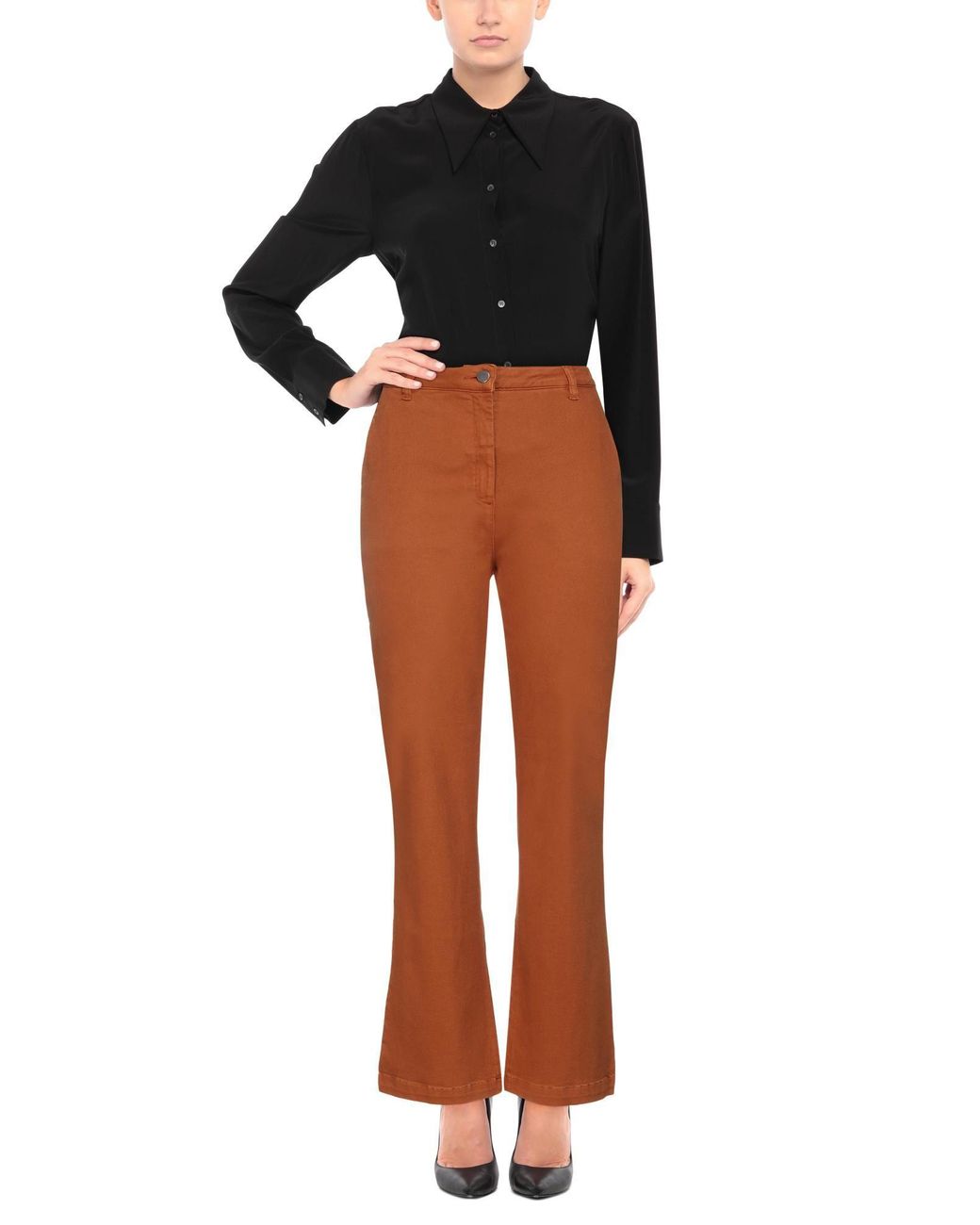 Alberta Ferretti Brown Jeans