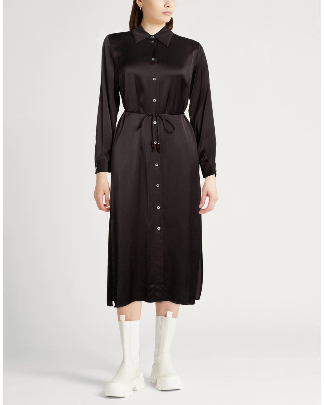 Ottod'Ame Black Midi Dress