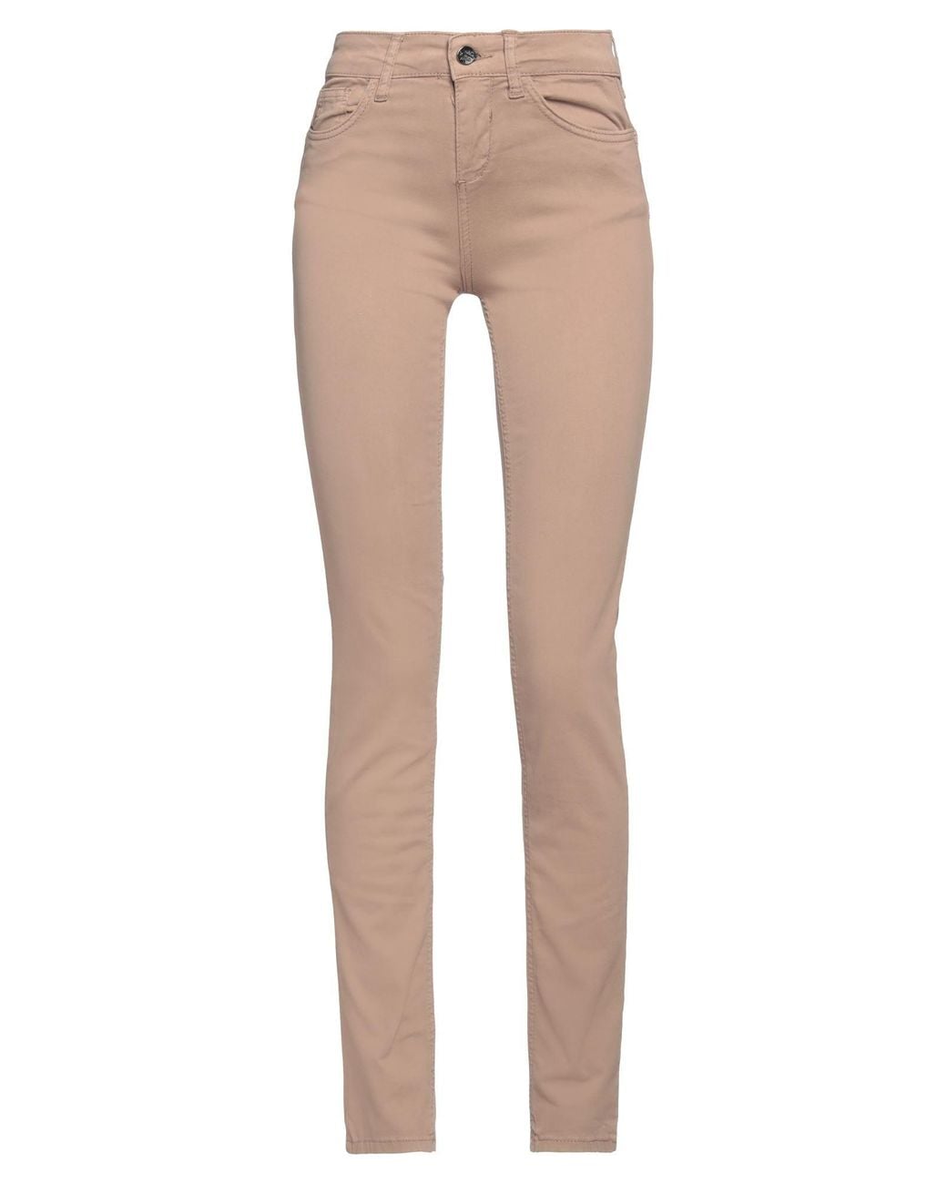 Rebel Queen Natural Khaki Pants Cotton, Polyester, Elastane