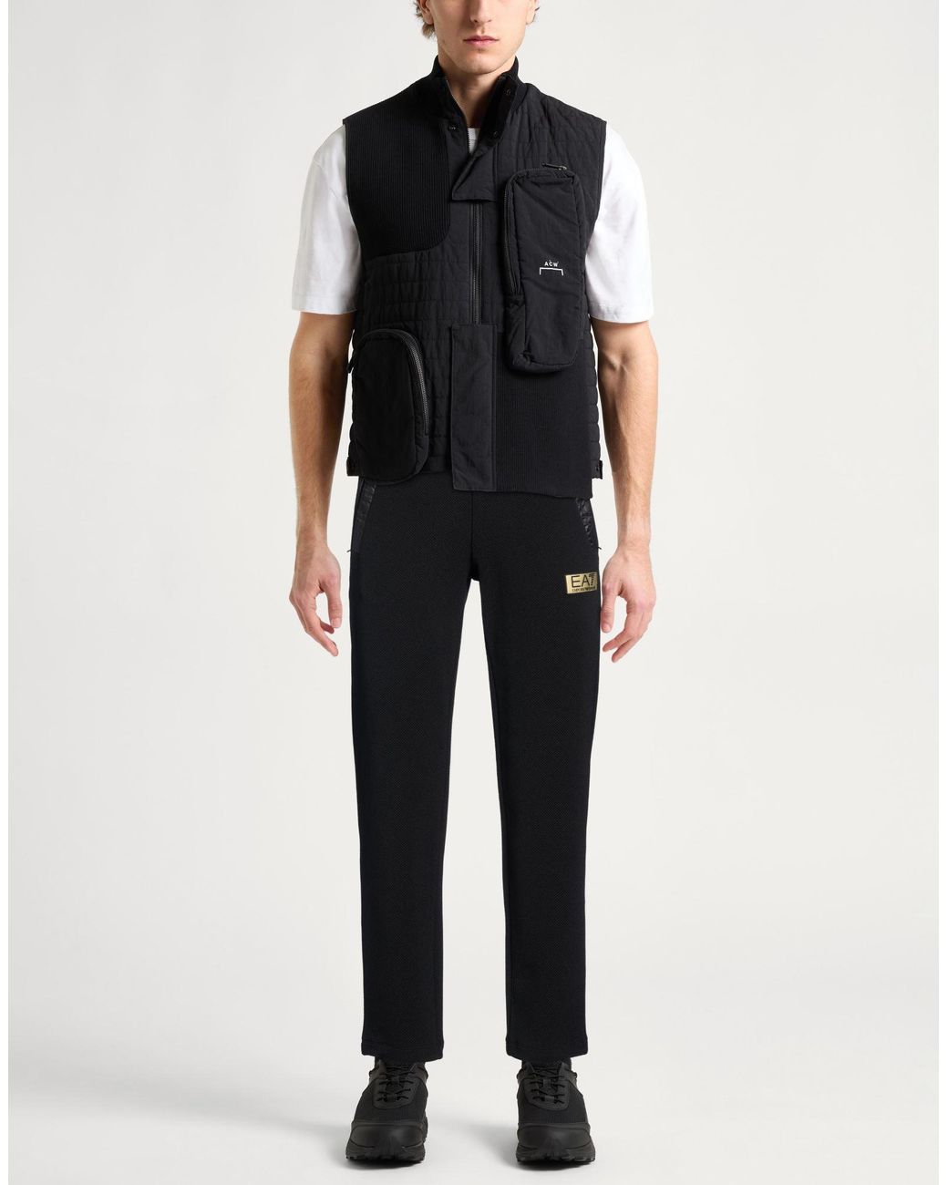 EA7 Black Trouser for men