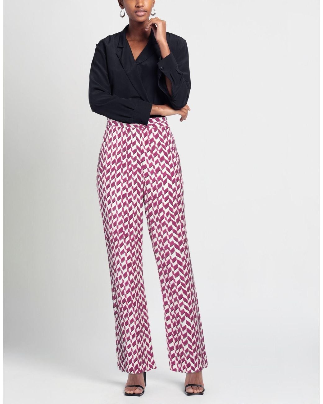 Jucca Red Pants Viscose