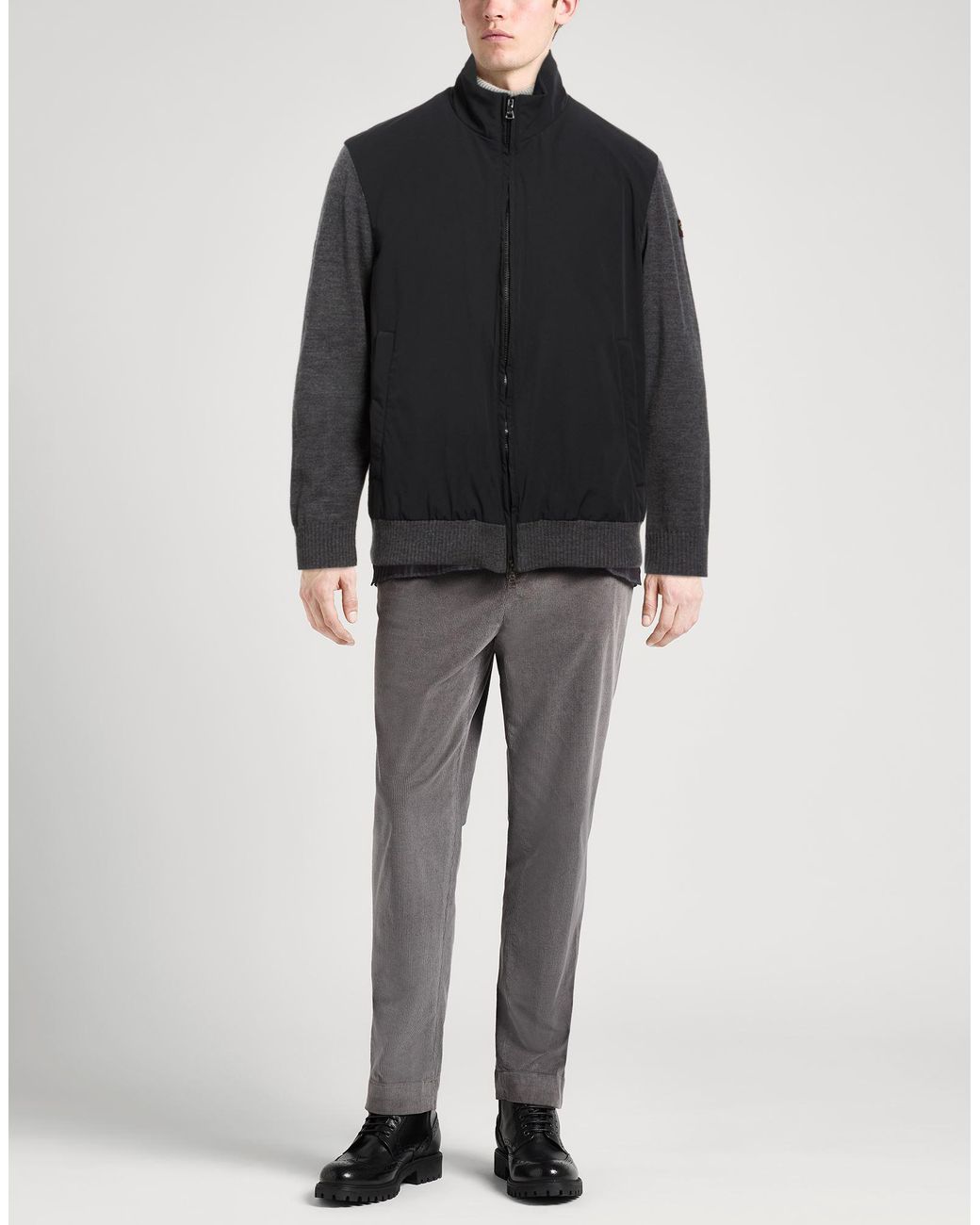 Paul & Shark Black Jacket Virgin Wool, Polyester, Elastane for men