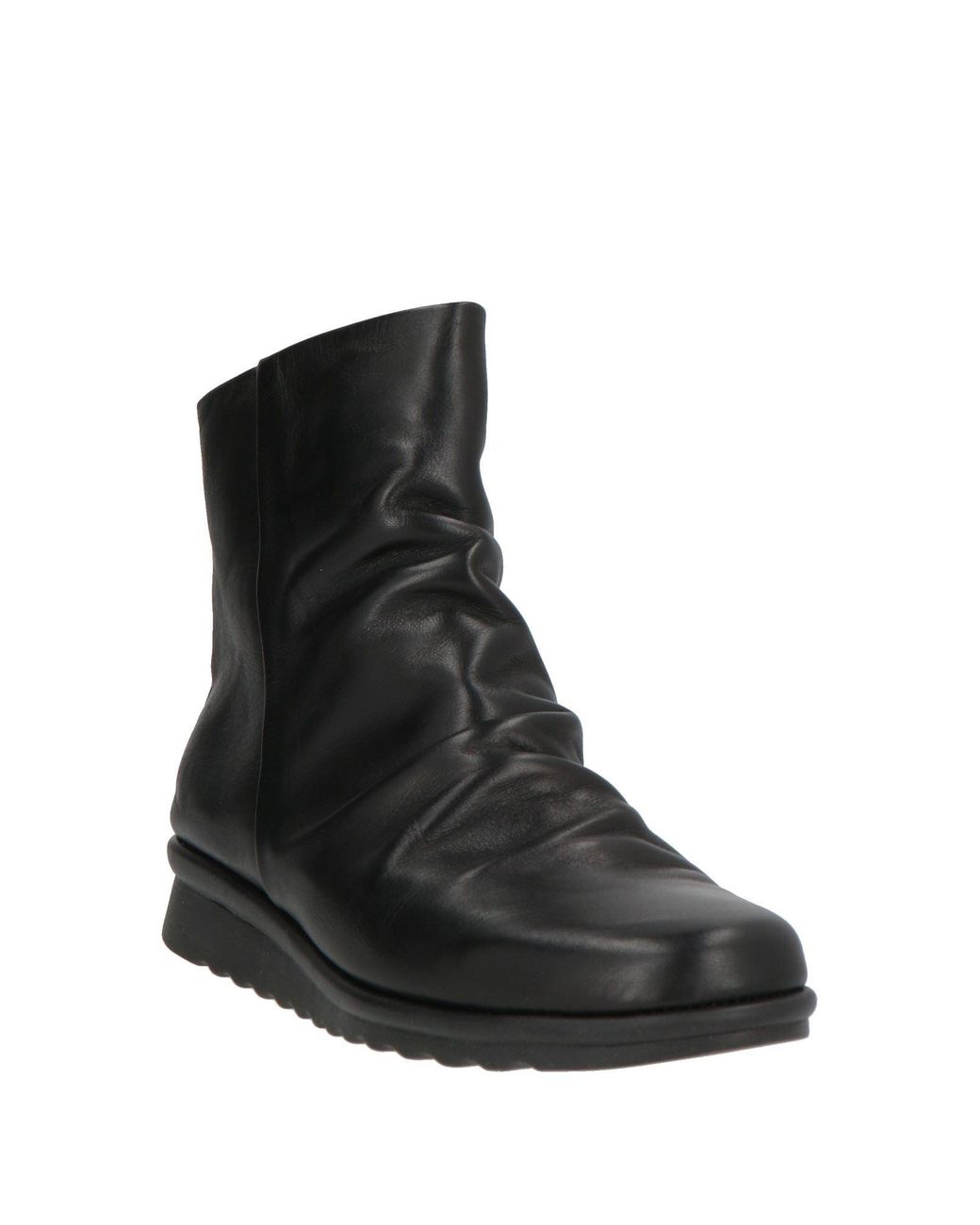The Flexx Black Ankle Boots Leather