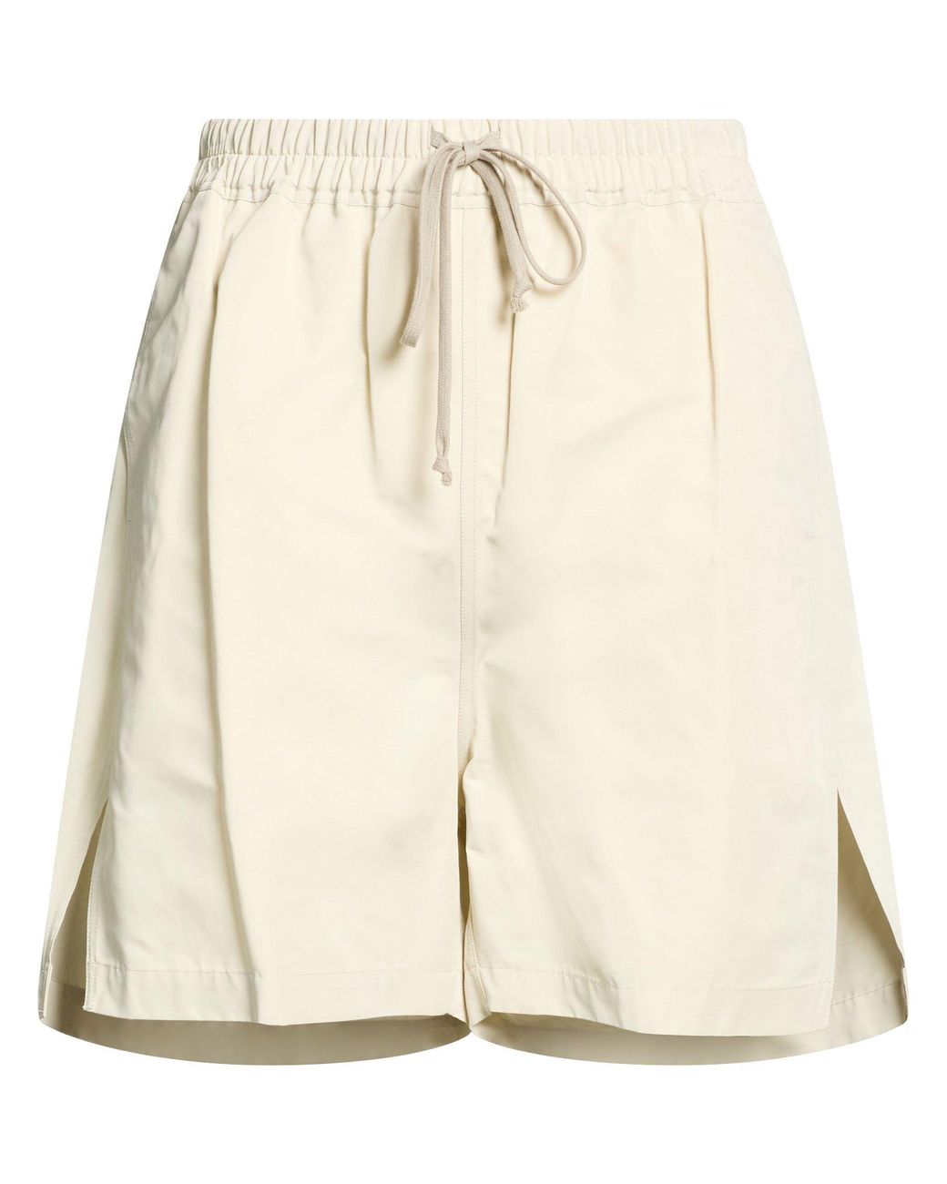 Rick Owens Natural Ivory Shorts & Bermuda Shorts Polyester for men