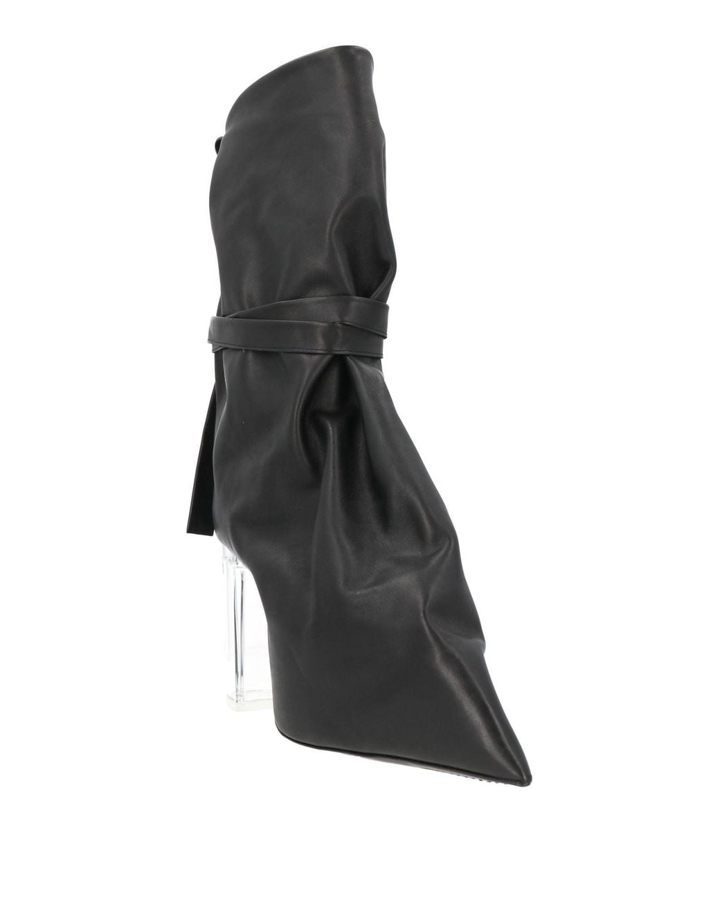 Rick Owens Black Boot Leather for men