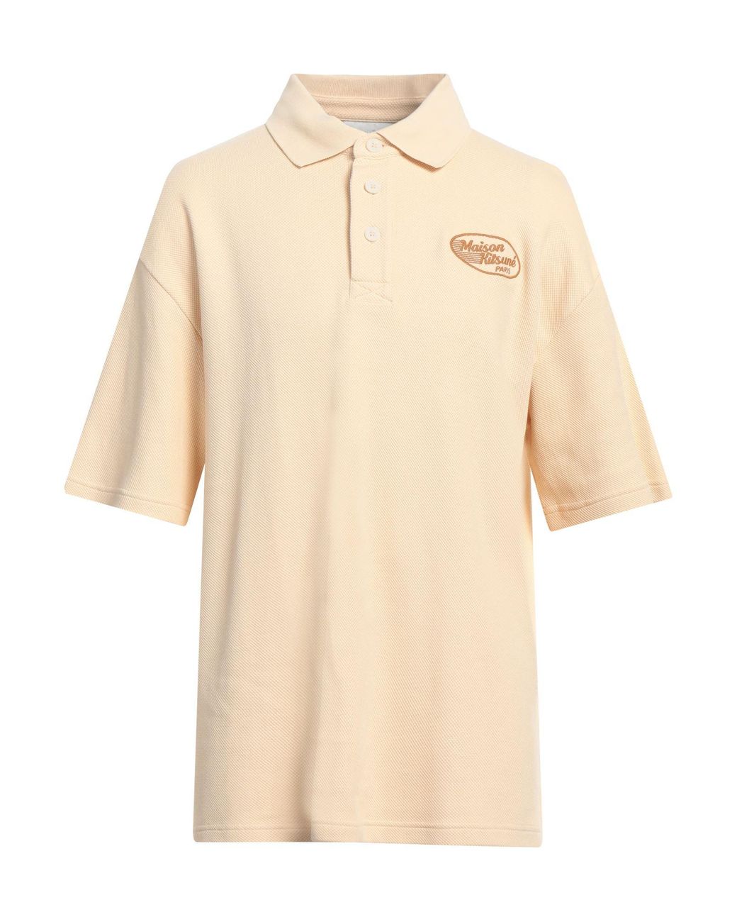 Maison Kitsuné Natural Polo Shirt Cotton for men