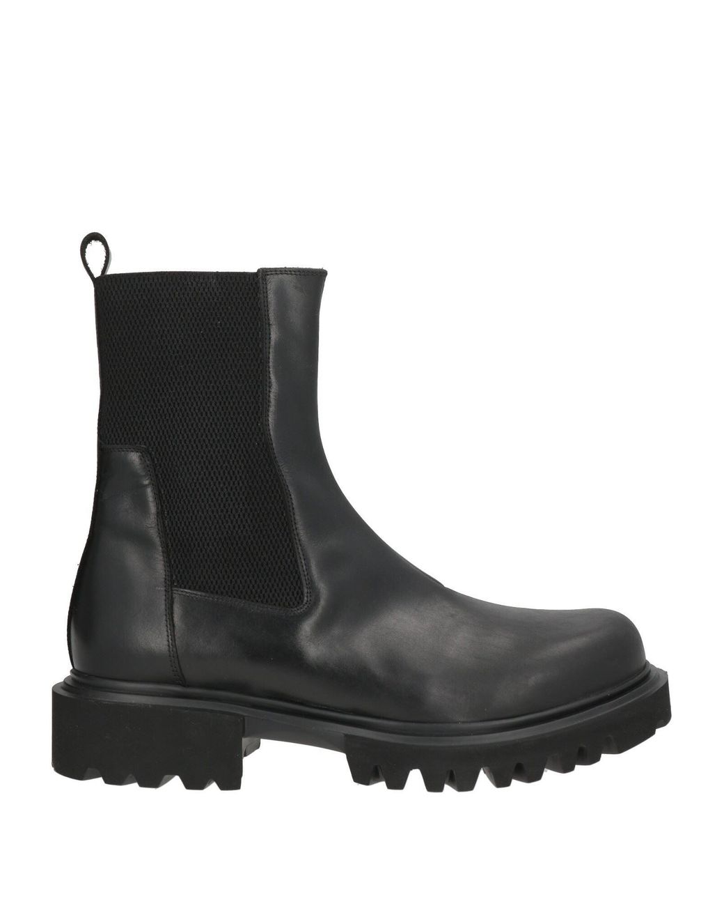 Giovanni Conti Black Ankle Boots Calfskin for men
