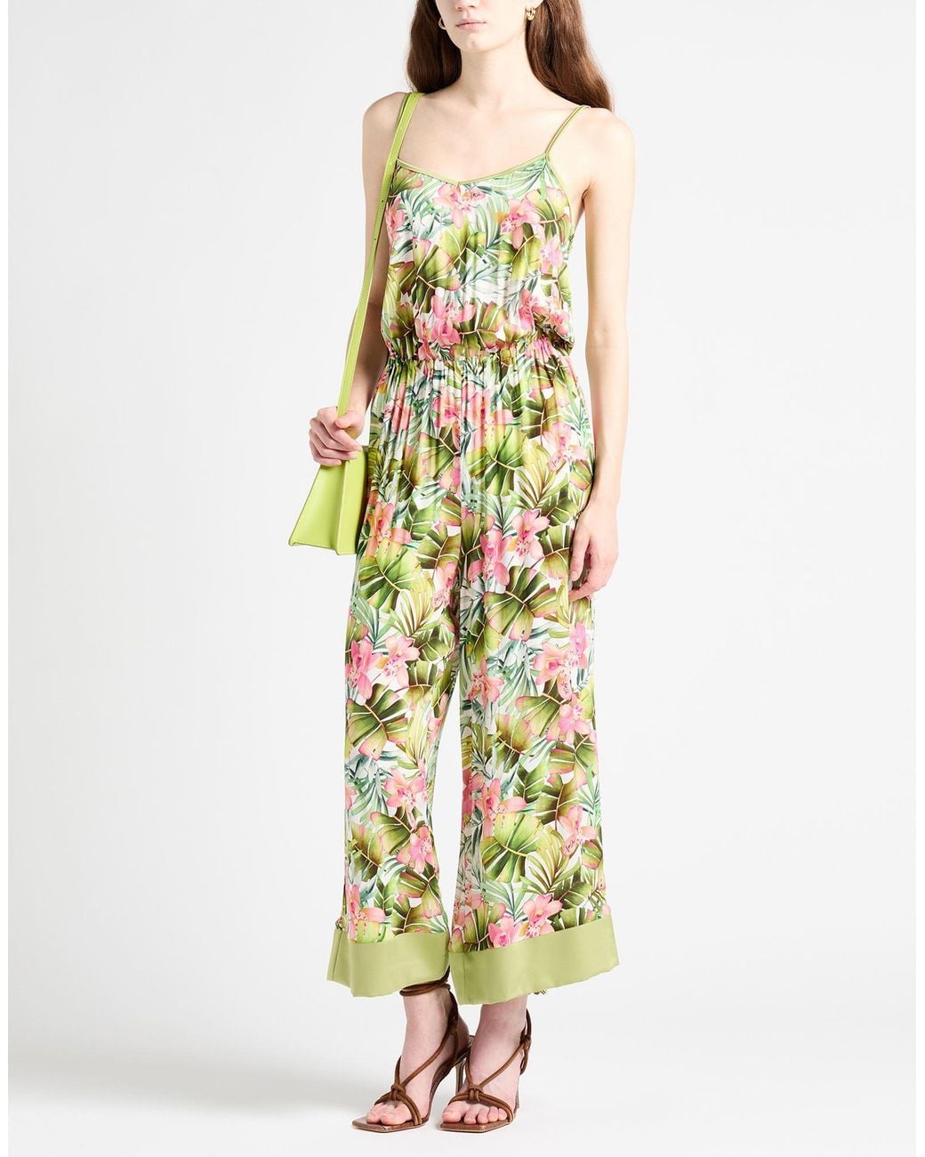 Liu Jo Metallic Light Jumpsuit Viscose, Polyester