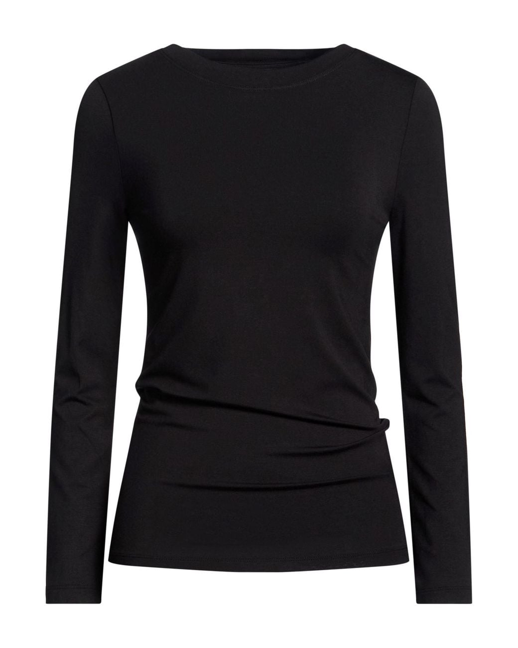 Alpha Studio Black T-Shirt Viscose, Elastane