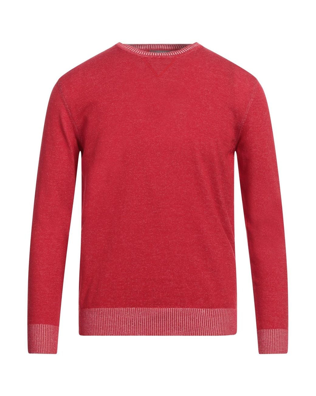 Andrea Fenzi Red Sweater Cotton for men