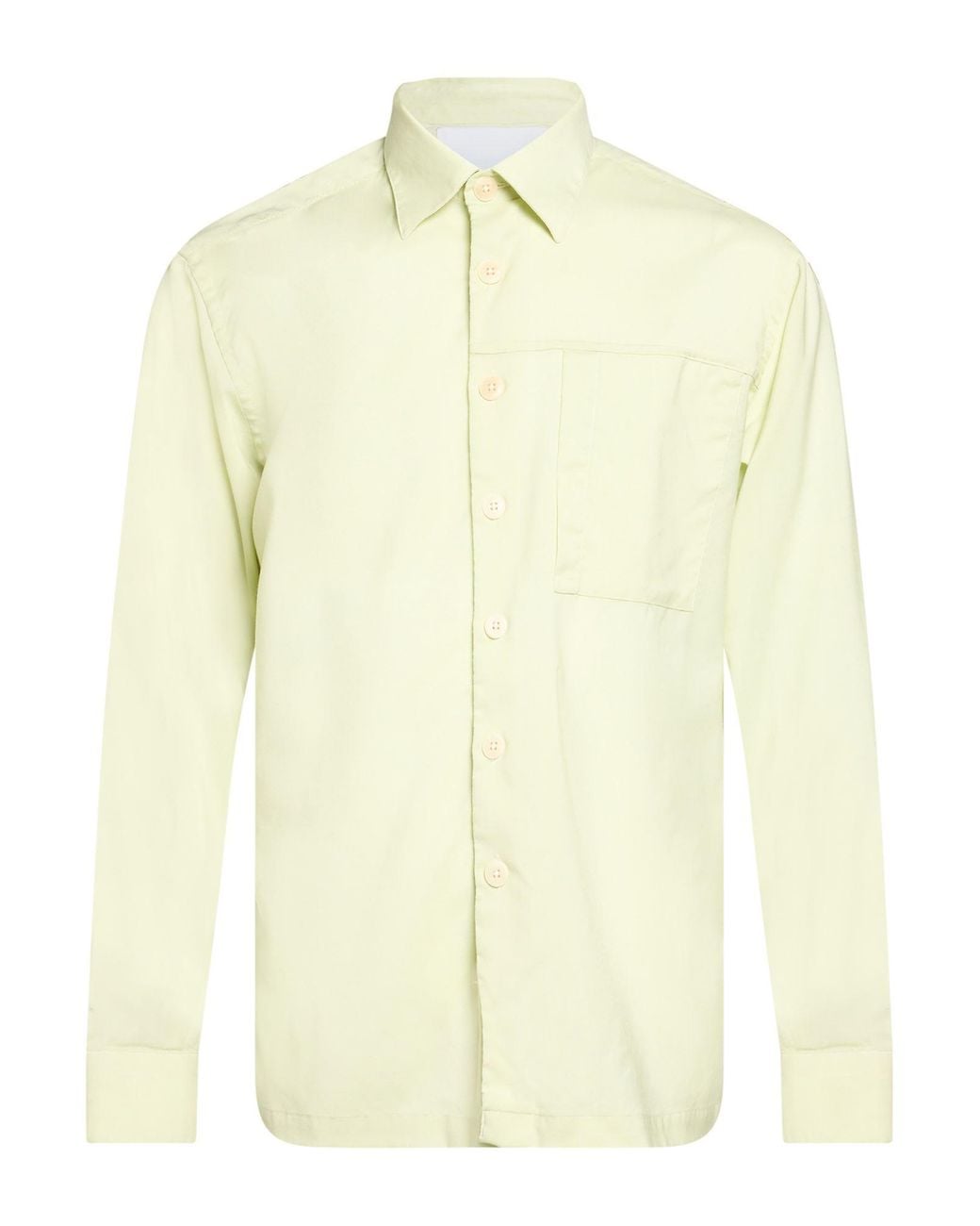 Costumein Yellow Shirt Virgin Wool for men