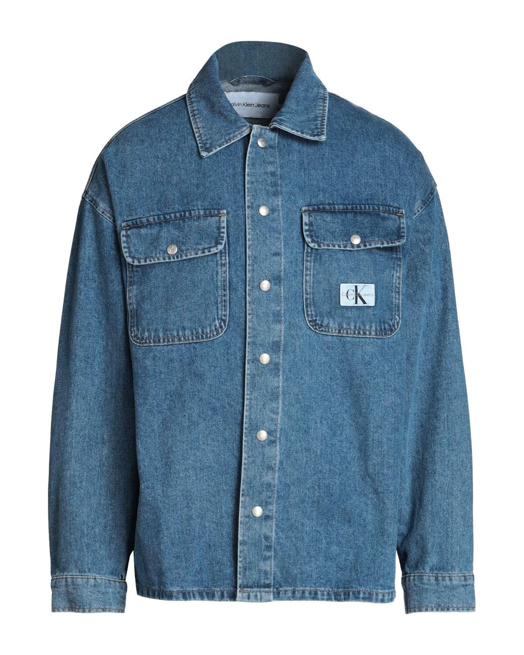 Calvin Klein Blue Denim Shirt for men