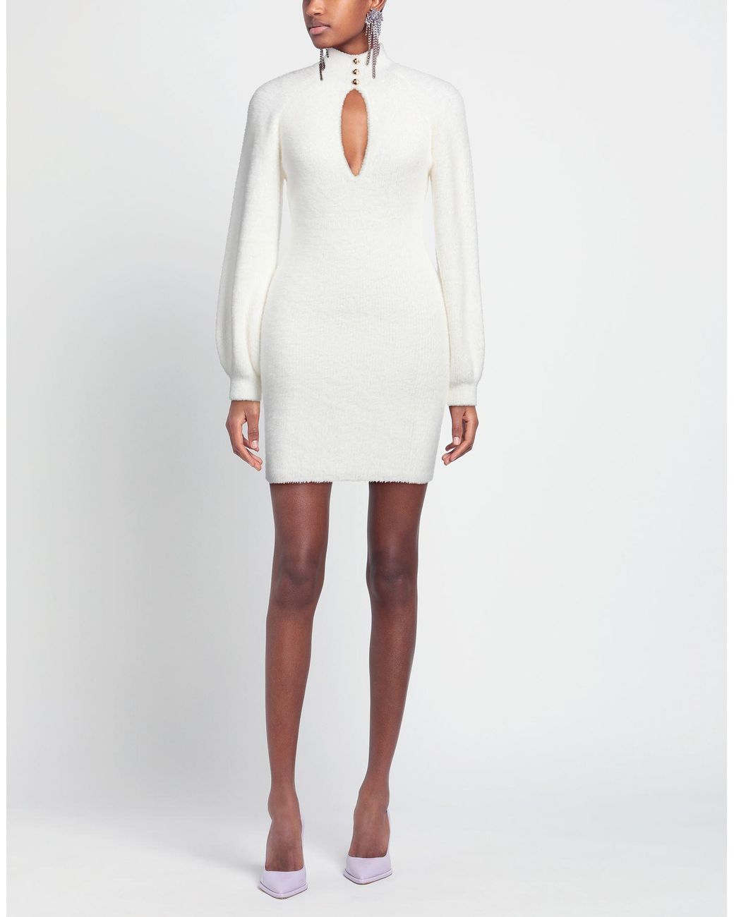 Elisabetta Franchi White Mini Dress