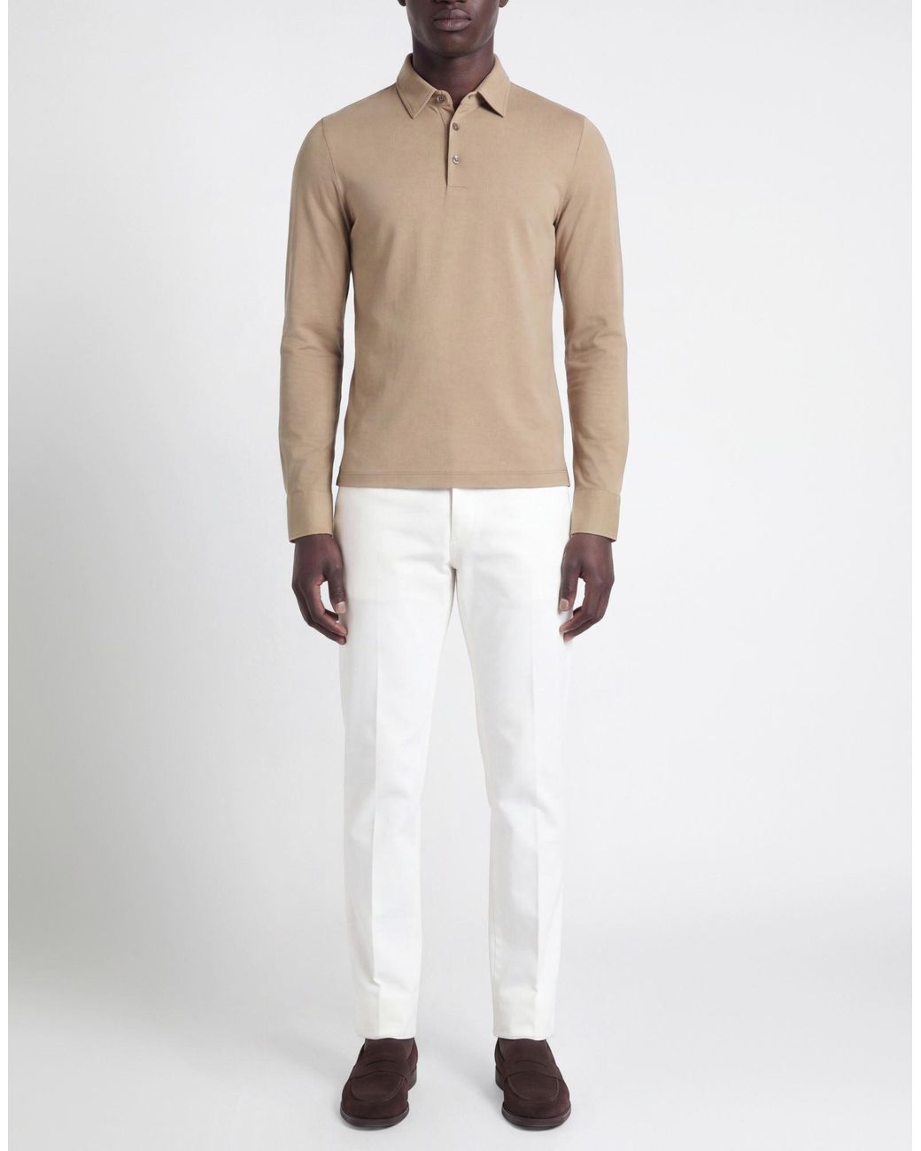 Zanone Natural Polo Shirt Cotton for men