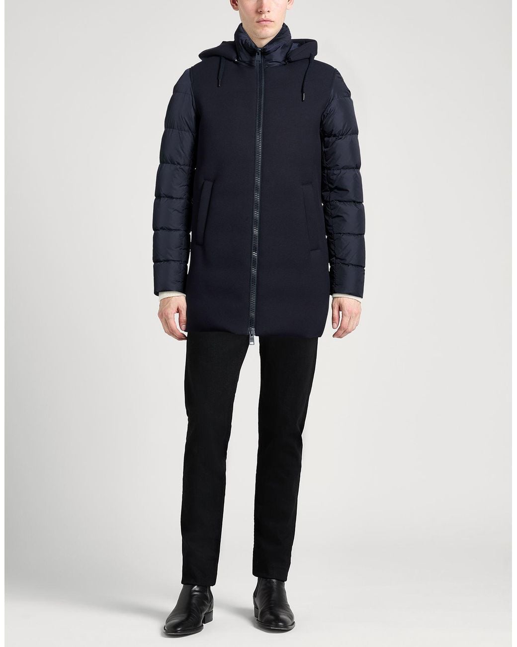 Herno Blue Midnight Puffer Polyamide, Viscose for men