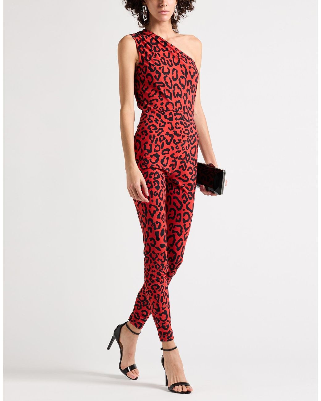 Dolce & Gabbana Red Jumpsuit Polyamide, Elastane