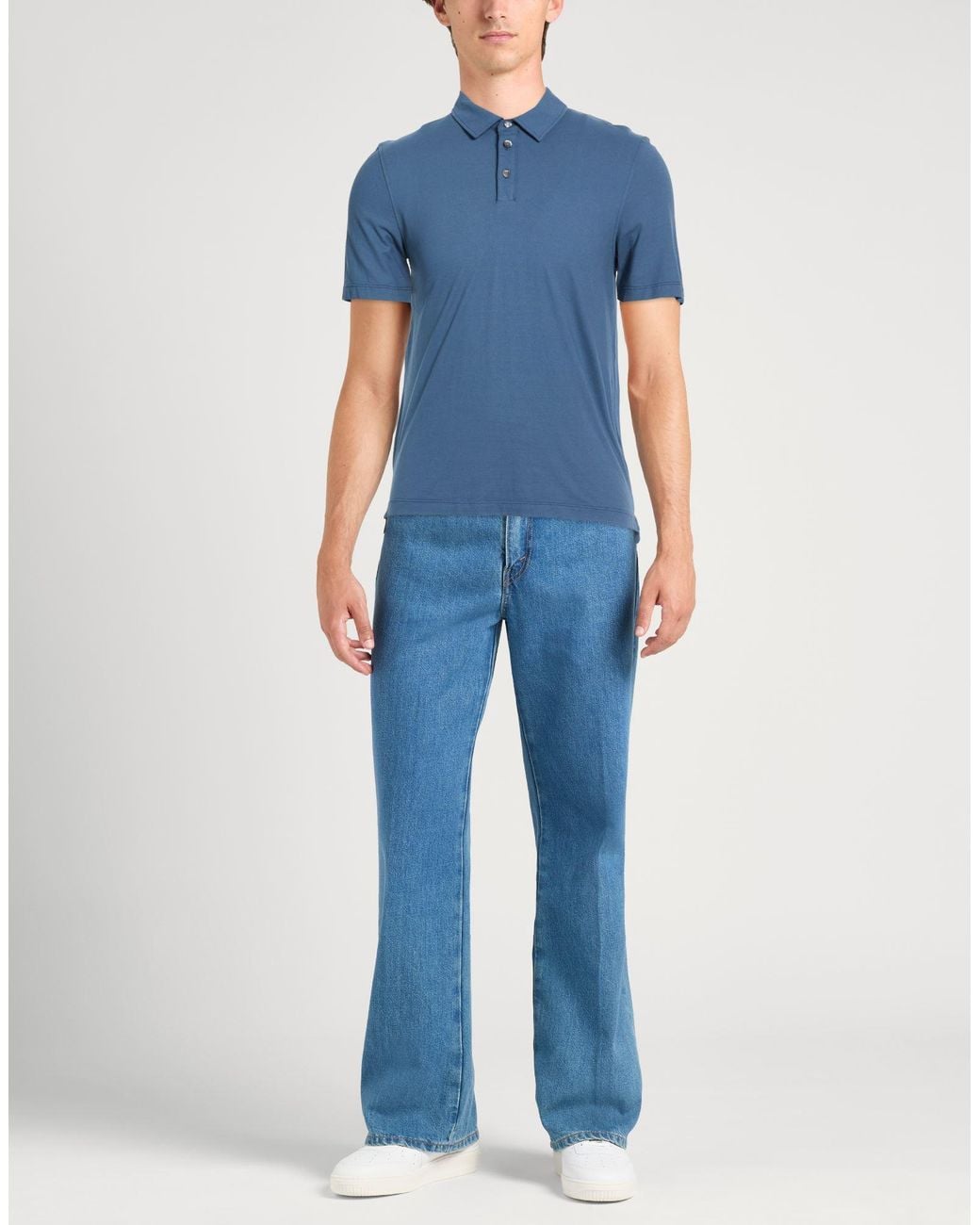 Polo Alpha Studio de hombre de color Blue