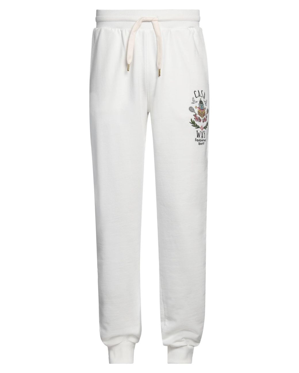 Casablanca White Pants Organic Cotton for men