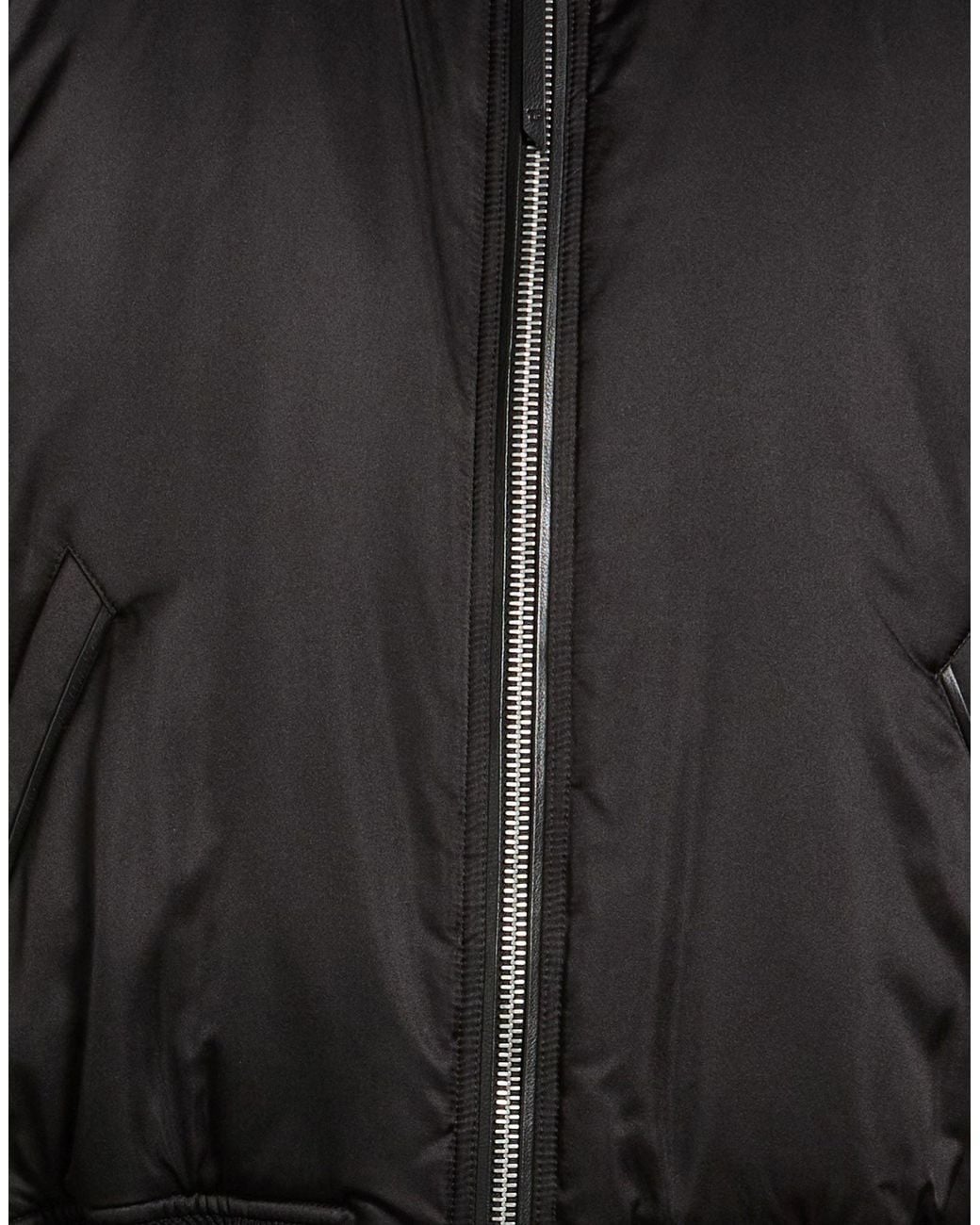 Tom Ford Black Jacket Silk, Calfskin for men