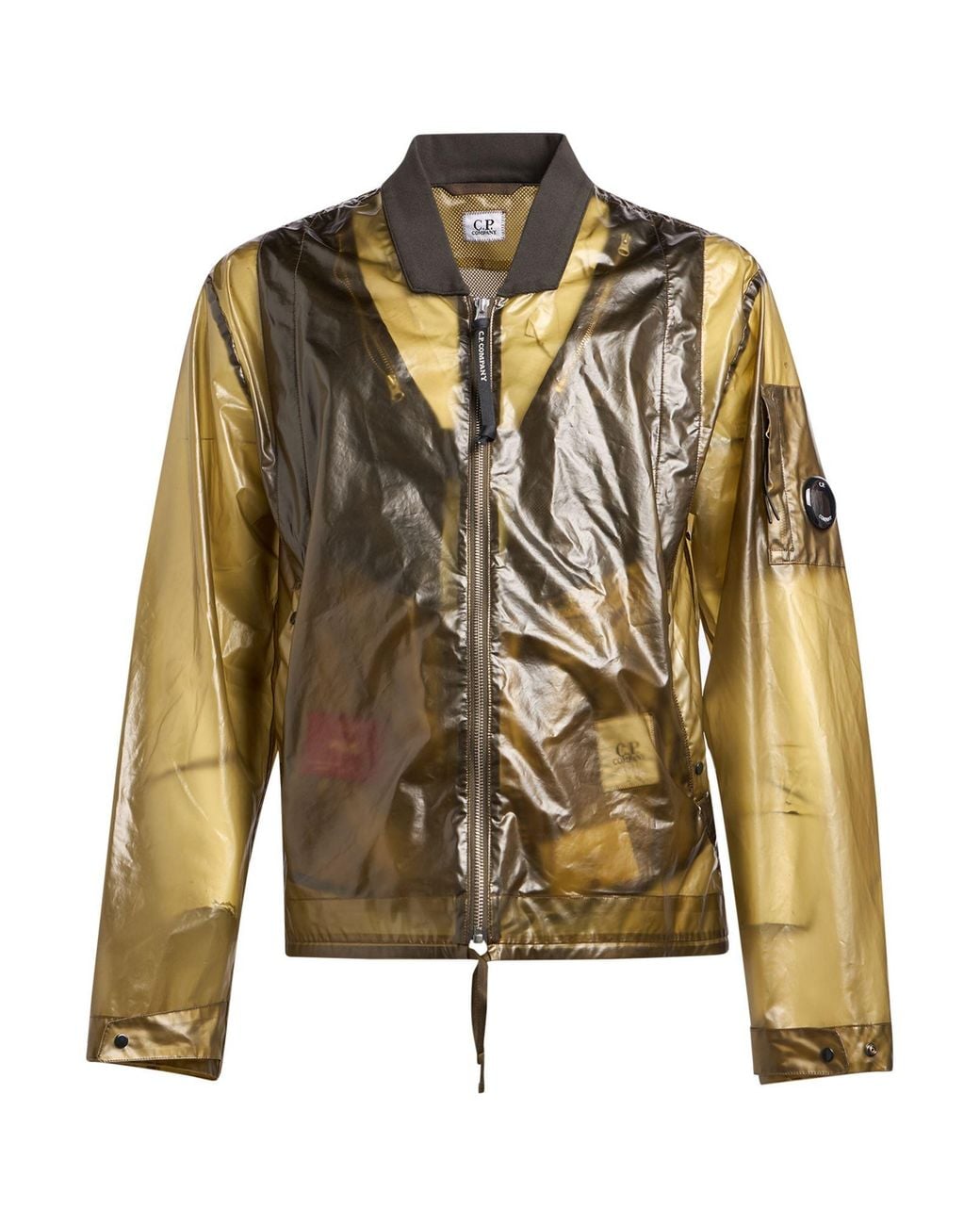 C P Company Metallic Military Jacket Polyurethane for men