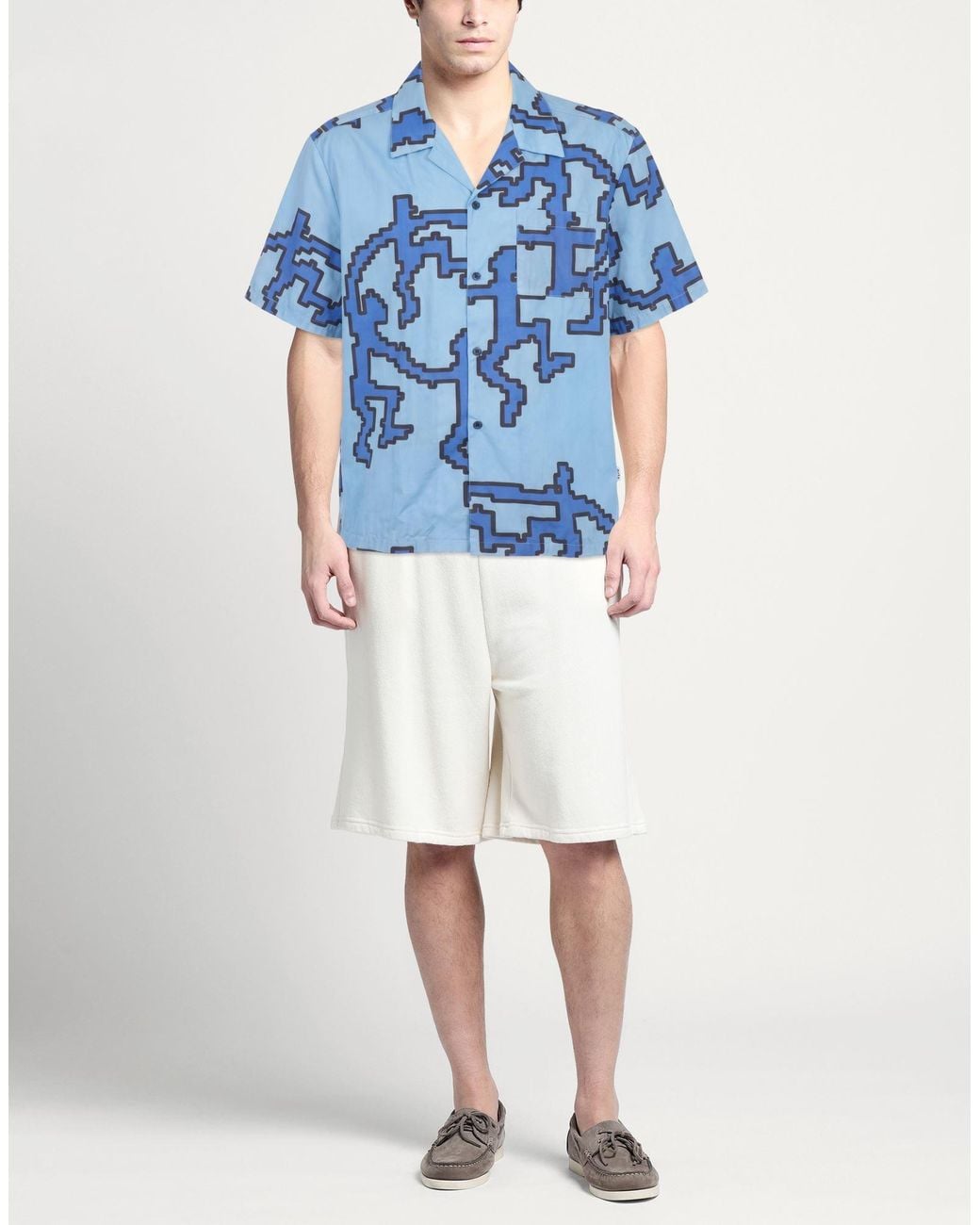 Camicia di Arte' in Blue da Uomo