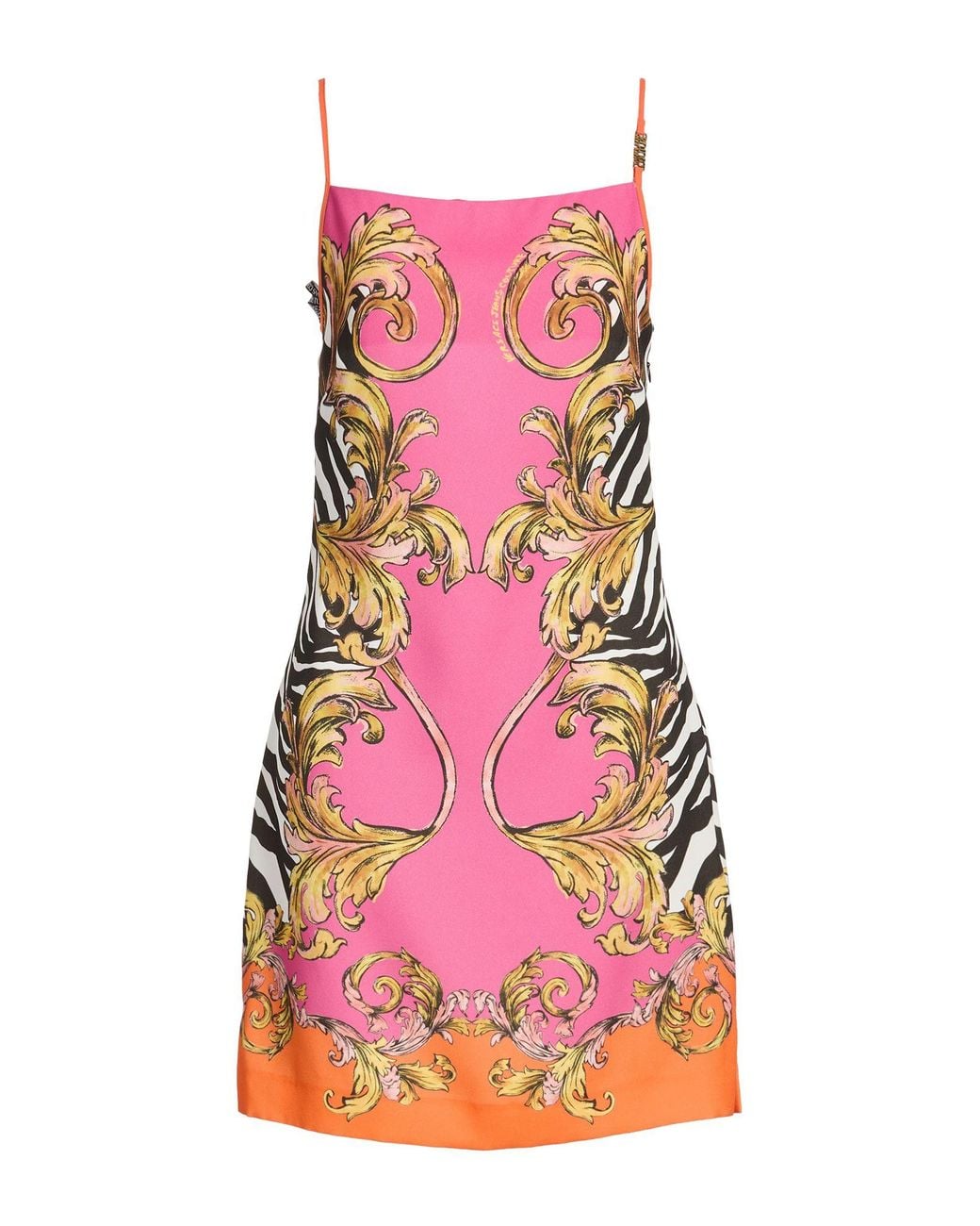 Versace Jeans Couture Pink Fuchsia Mini Dress Polyester