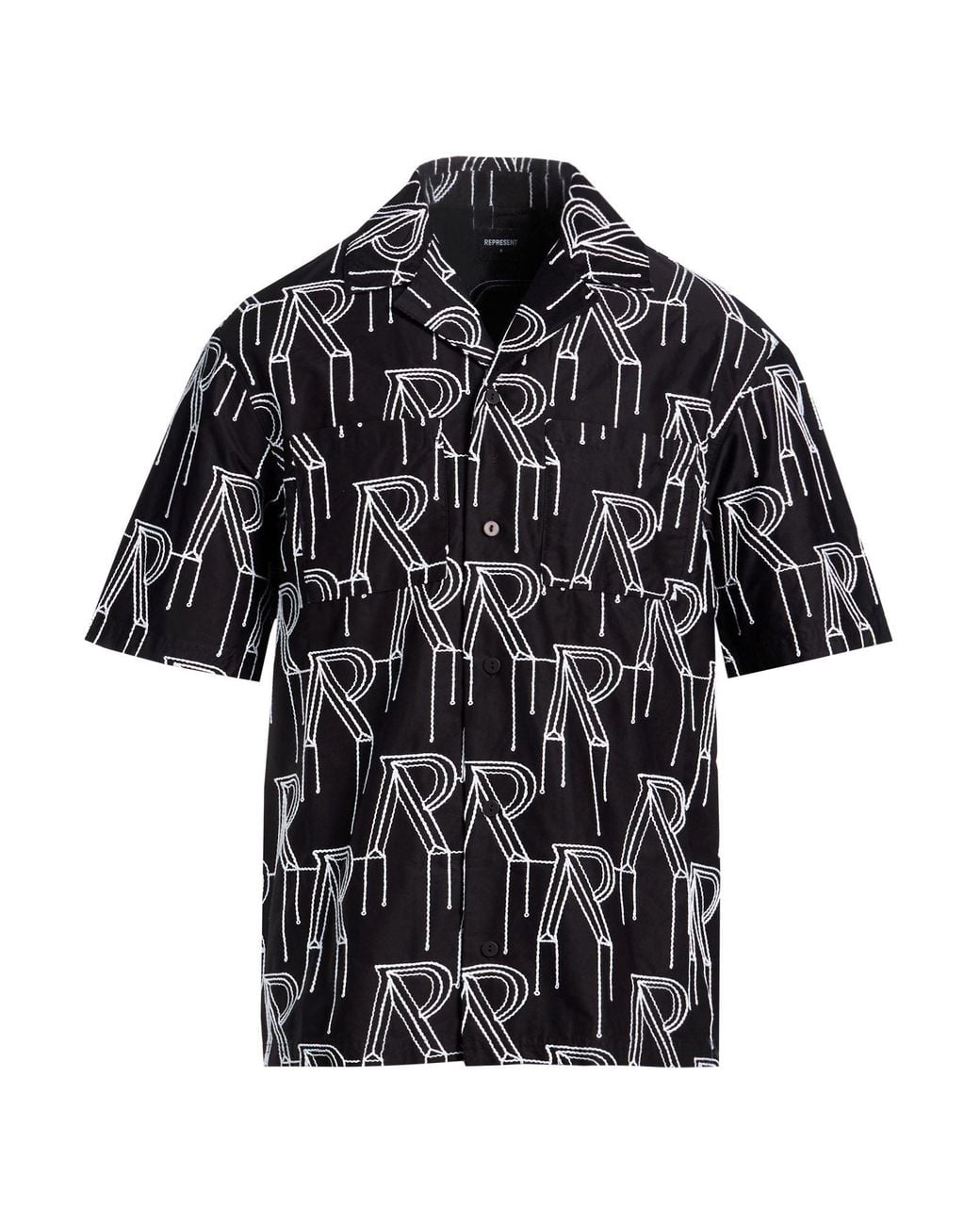 Represent Black Shirt Cotton for men