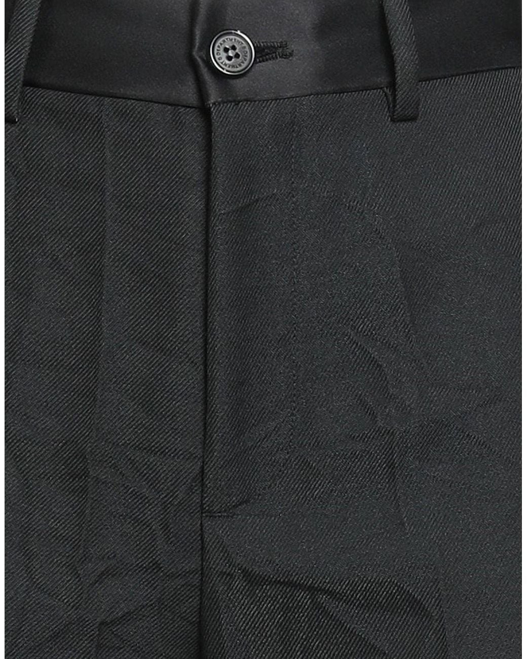 Department 5 Black Pants Polyester, Viscose, Polyamide