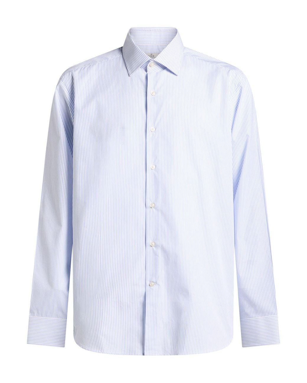 Ghirardelli Blue Shirt Cotton for men