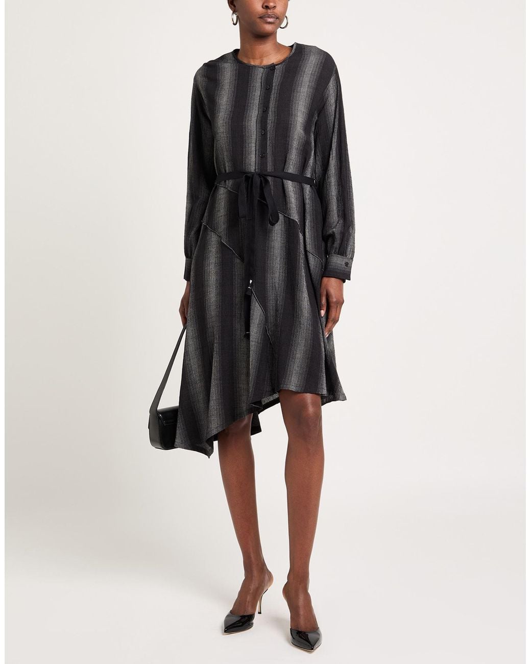 Robe midi High en coloris Black