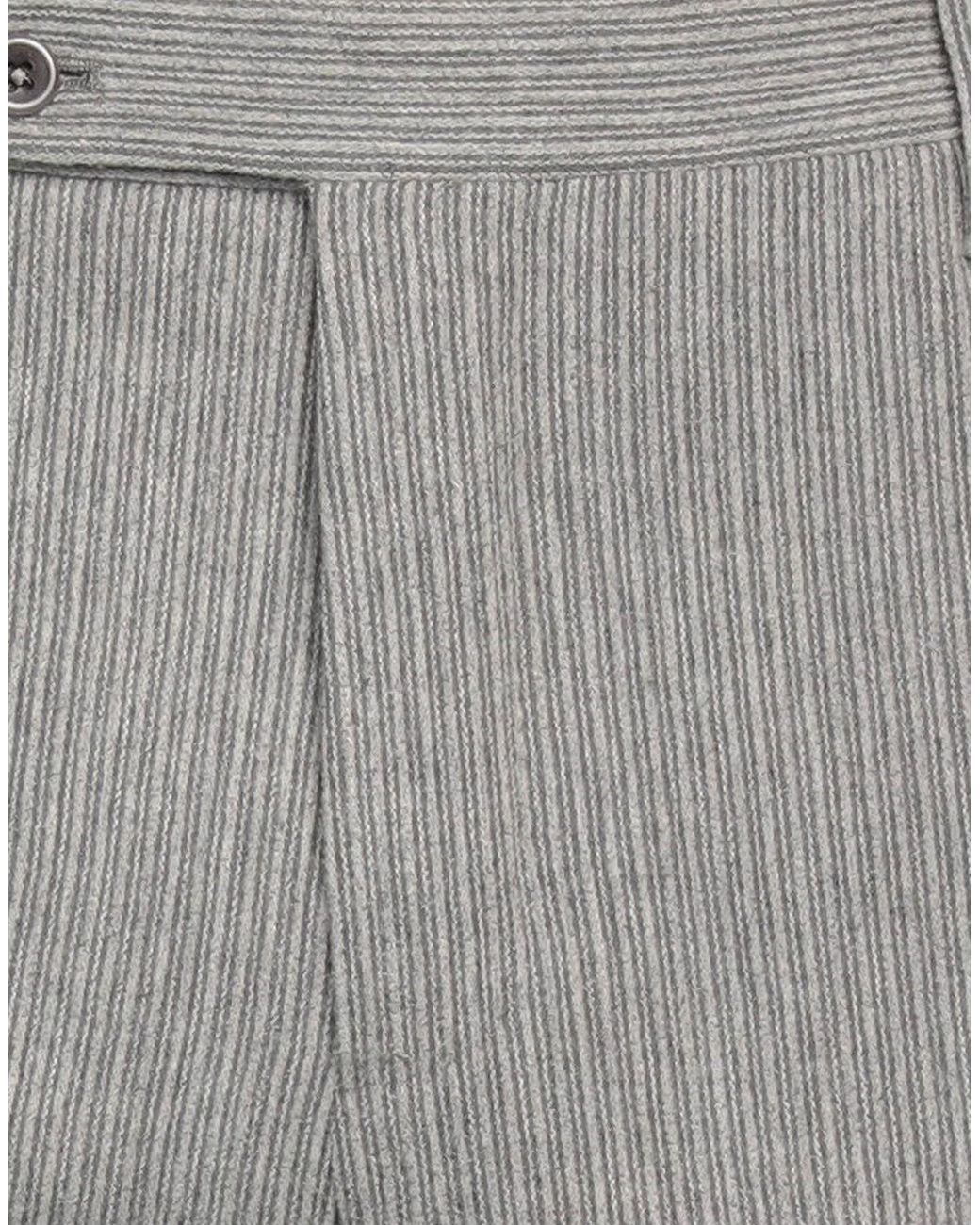 Incotex Gray Pants Virgin Wool, Elastane, Cashmere for men