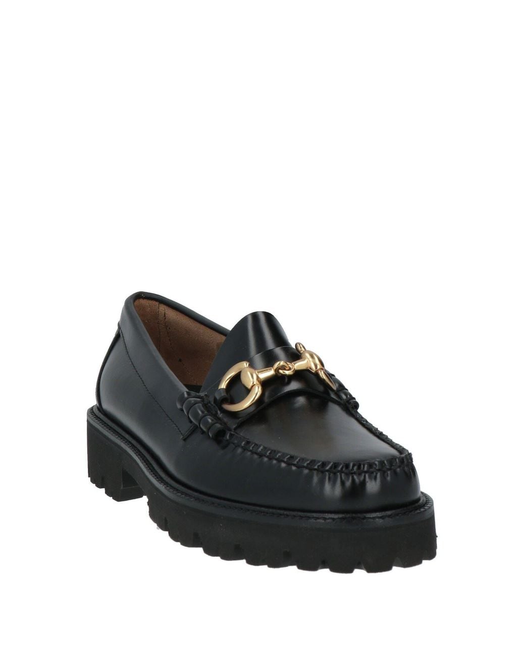 G.H.BASS Black Weejun Superlug Lincoln Loafers Leather for men