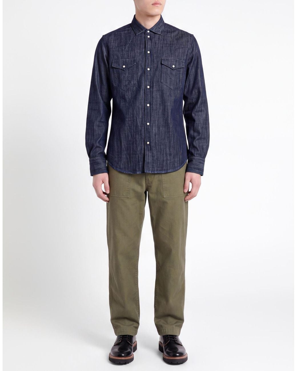 Camisa Vaquera Mosca_ de hombre de color Blue