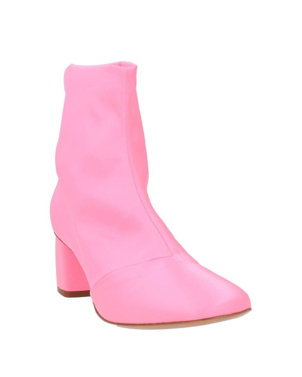 Forte_forte Pink Ankle Boots Textile Fibers