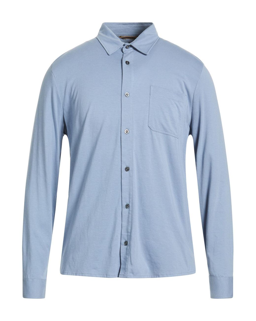 Moorer Blue Light Shirt Pima Cotton for men