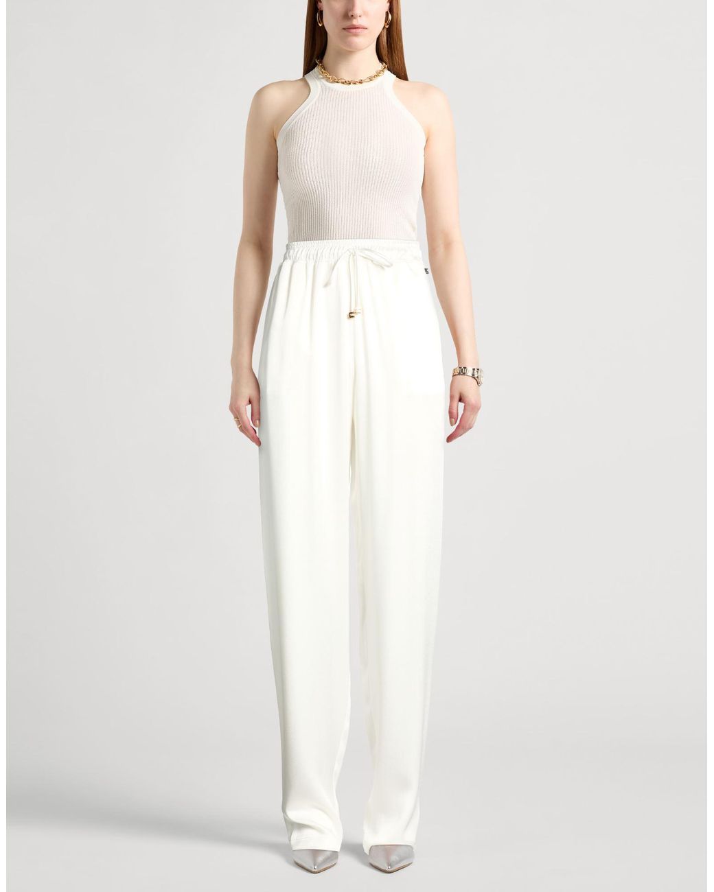 Elisabetta Franchi White Pants