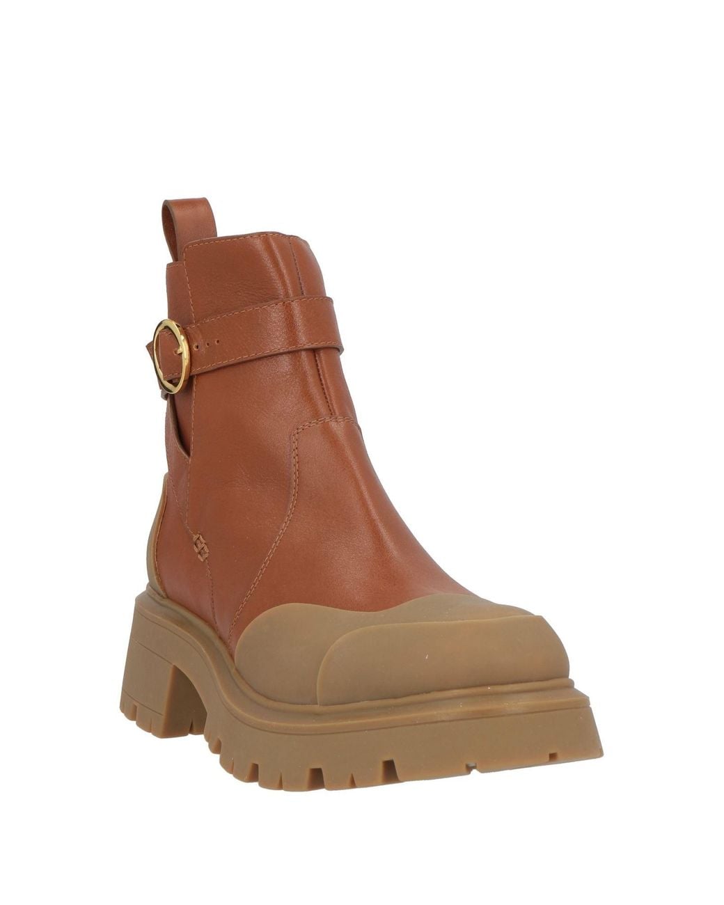 Odissi Brown Ankle Boots Calfskin