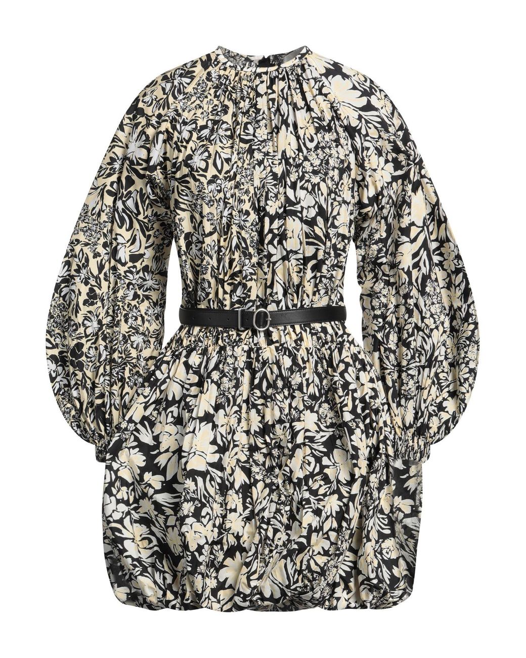 Jil Sander Gray Mini Dress Polyamide