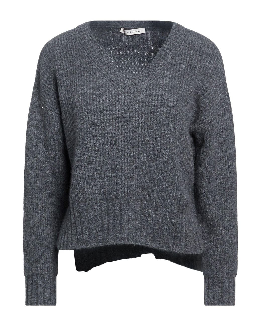 Manila Grace Gray Light Sweater Polyamide, Wool, Viscose, Elastane