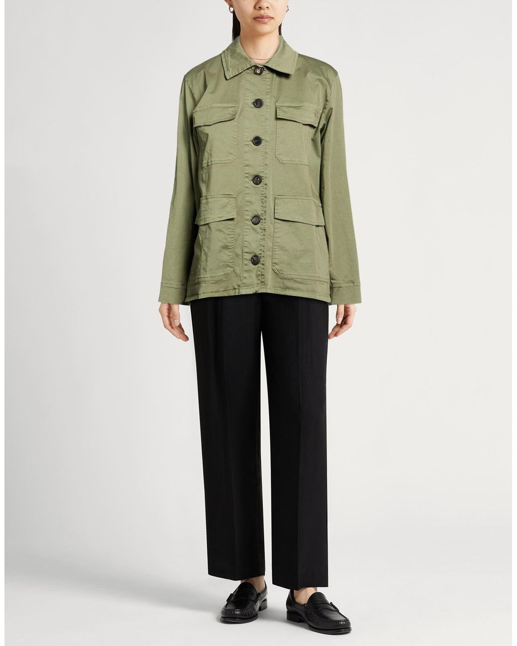 Crossley Green Military Jacket Cotton, Elastane